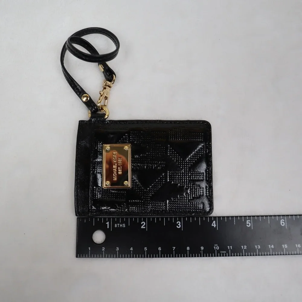 Michael Kors Jet Set Signature Wristlet Travel Small ID Holder Black